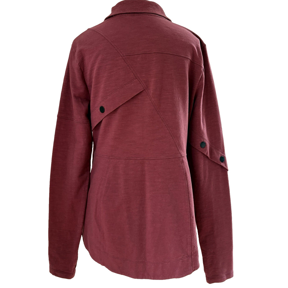 Cabi Training Jacket Size Medium | Burgundy Red Z… - image 8